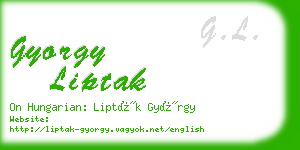 gyorgy liptak business card